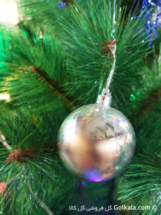تزیین درخت کریسمس - توپ براق رنگی